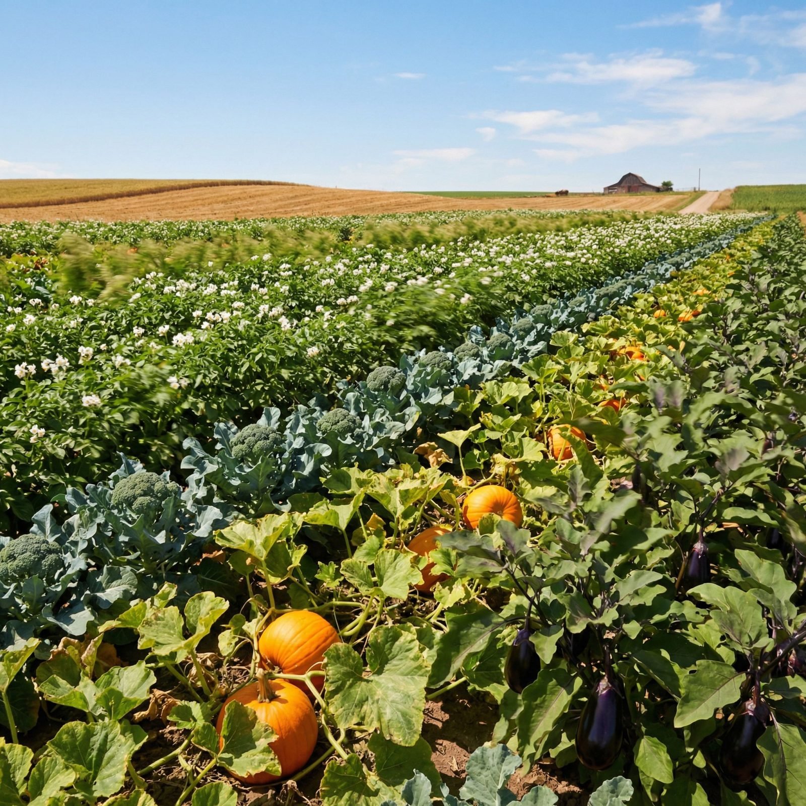 Row cropping demonstration